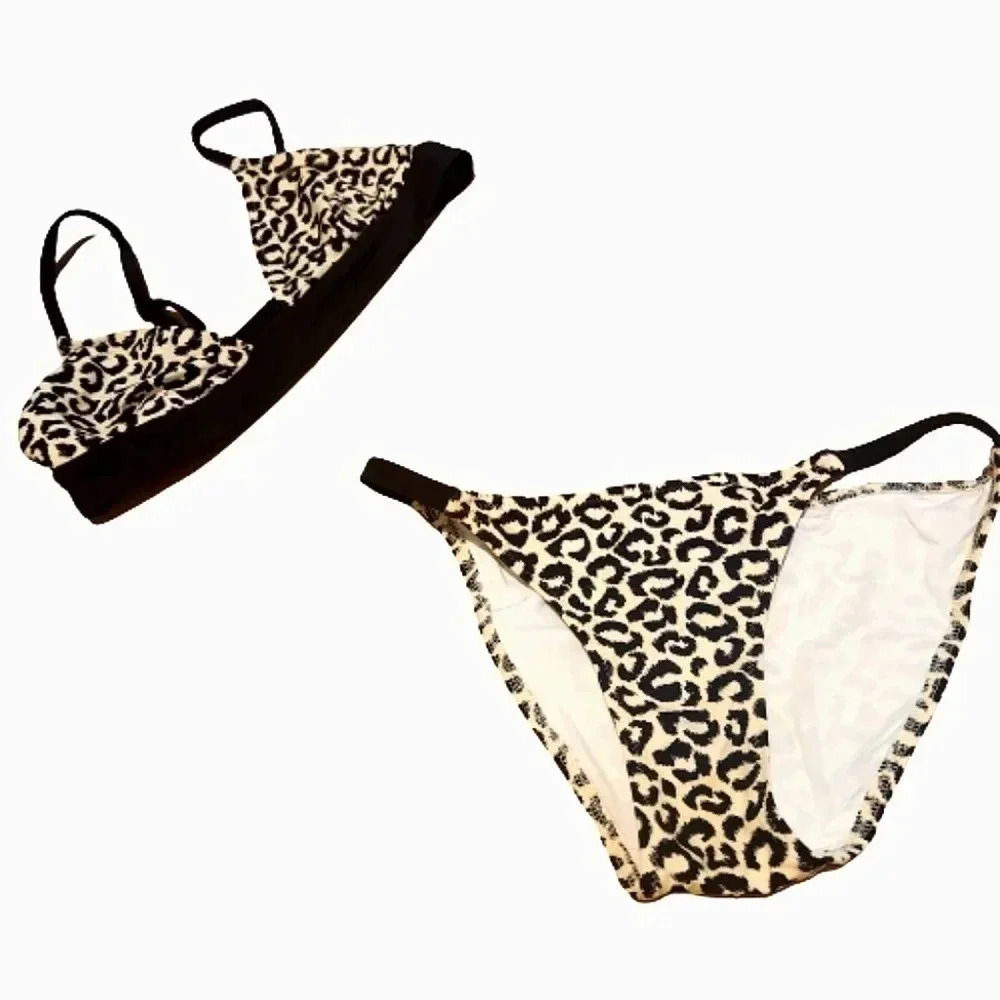 NWOT Solid & Striped leopard print bikini Size Small